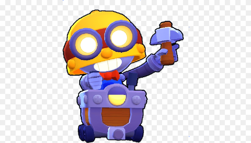 Carl Brawl Stars Skin Default Main Brawl Stars Svi Likovi, Robot, Tape Png Image