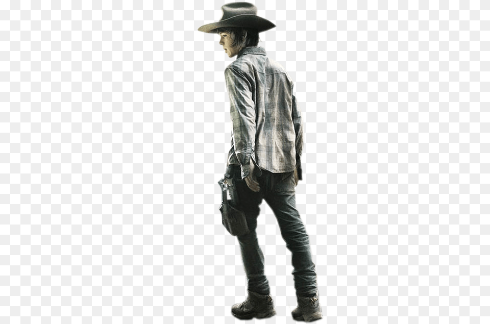 Carl Rick Grimes Wallpaper Iphone, Hat, Clothing, Sun Hat, Person Free Png