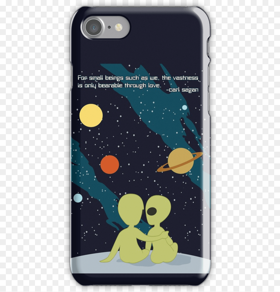 Carl Sagan Alien Love Iphone 7 Snap Case La Inmensidad Del Amor, Electronics, Mobile Phone, Phone, Baby Png Image