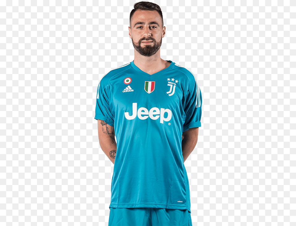 Carlo Pinsoglio Juventus 2017 2018, Clothing, T-shirt, Shirt, Adult Png Image