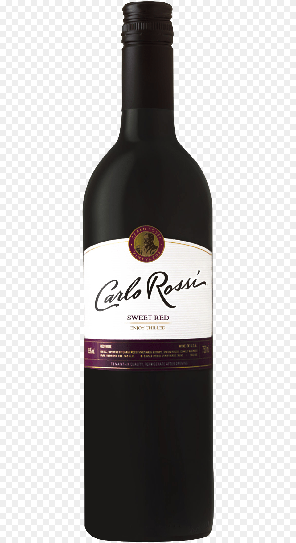 Carlo Rossi Sweet Red Wine, Alcohol, Beverage, Beer, Liquor Free Png