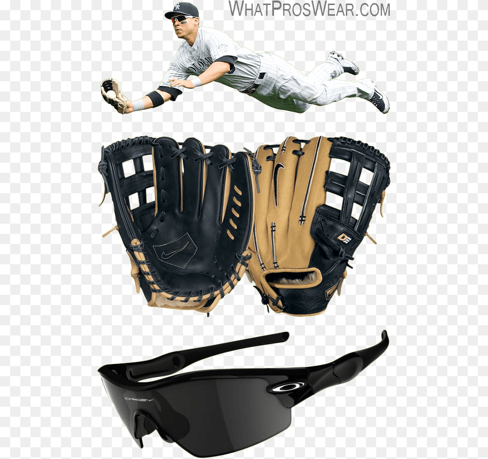 Carlos Gonzalez Glove Model Carlos Gonzalez Nike Glove Oakley Radar Pitch Oo9052 09, Sport, Baseball, Baseball Glove, Clothing Free Transparent Png
