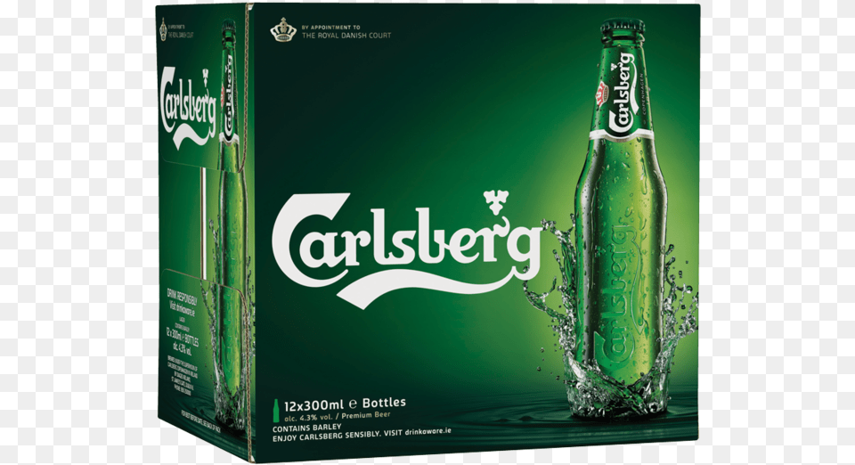 Carlsberg 12 Pack Bottle, Alcohol, Beer, Beer Bottle, Beverage Free Png