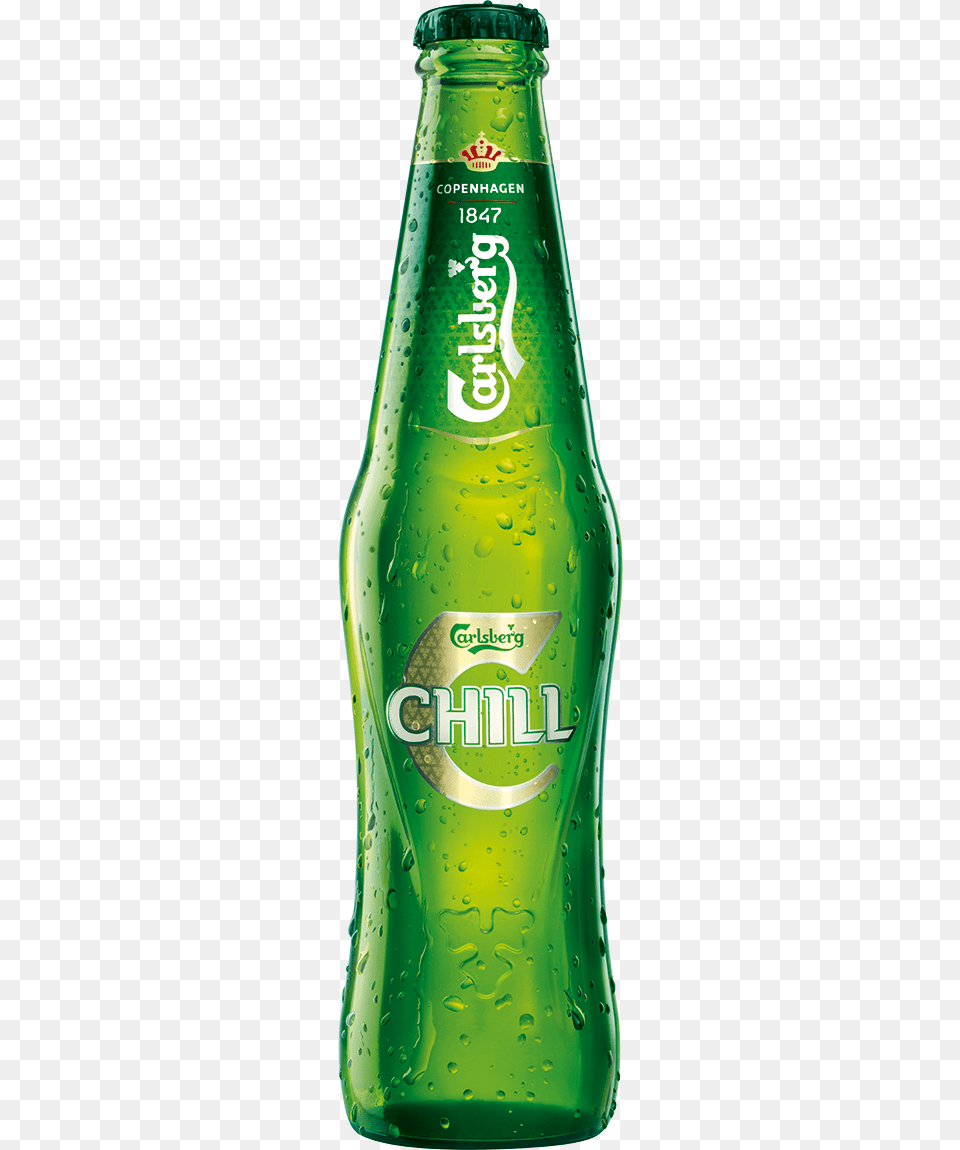 Carlsberg Beer Chill, Alcohol, Beer Bottle, Beverage, Bottle Png Image