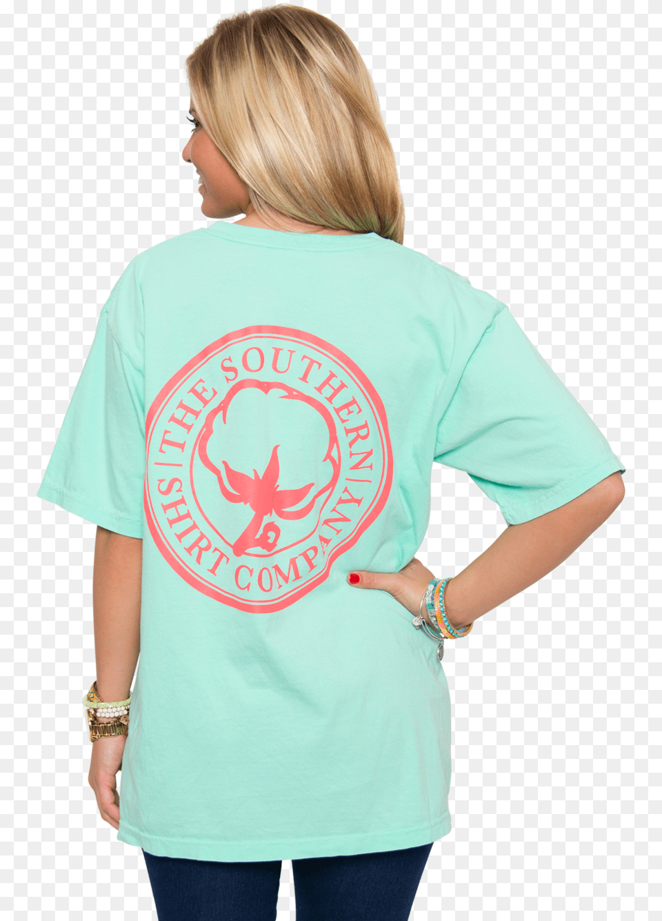 Carly Vneck Ss Emblem, Clothing, T-shirt, Adult, Shirt Free Png