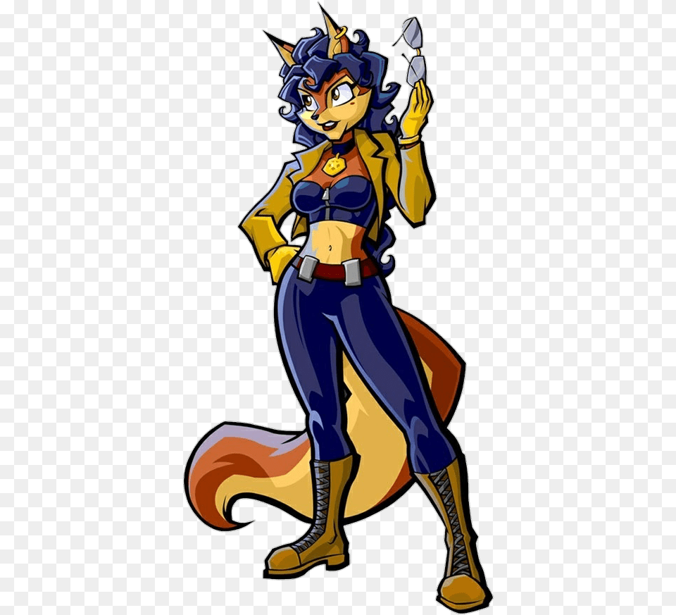 Carmelita From Sly Cooper, Book, Comics, Publication, Person Free Png
