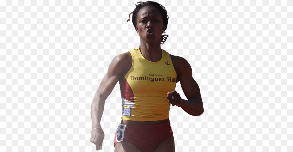 Carmelita Jeter Cal State Dominguez Hills Athletics, Adult, Female, Person, Woman Png