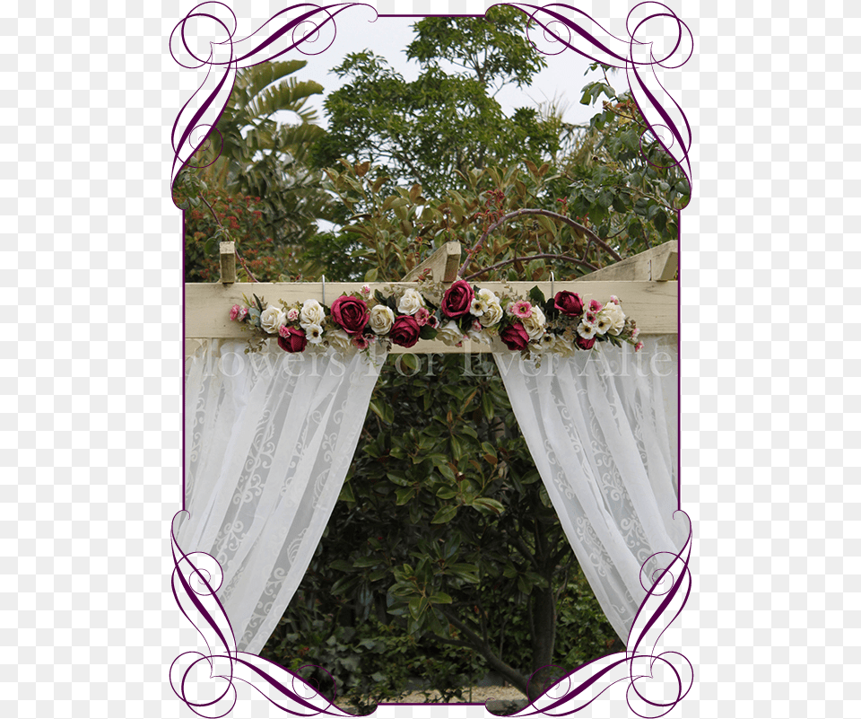 Carmen 1mt Straight Arbor Arch Table Runner Garland, Flower, Flower Arrangement, Flower Bouquet, Plant Free Png Download