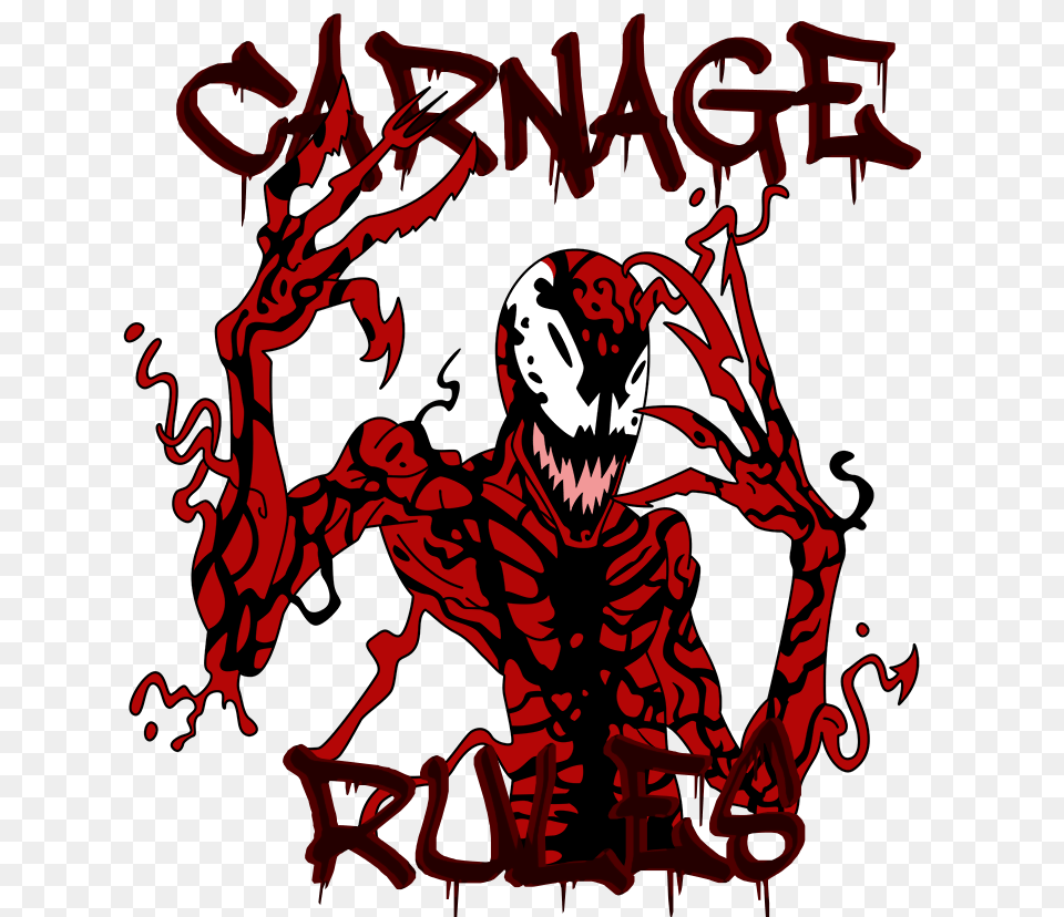 Carnage Marvel, Art, Person, Graphics, Painting Png