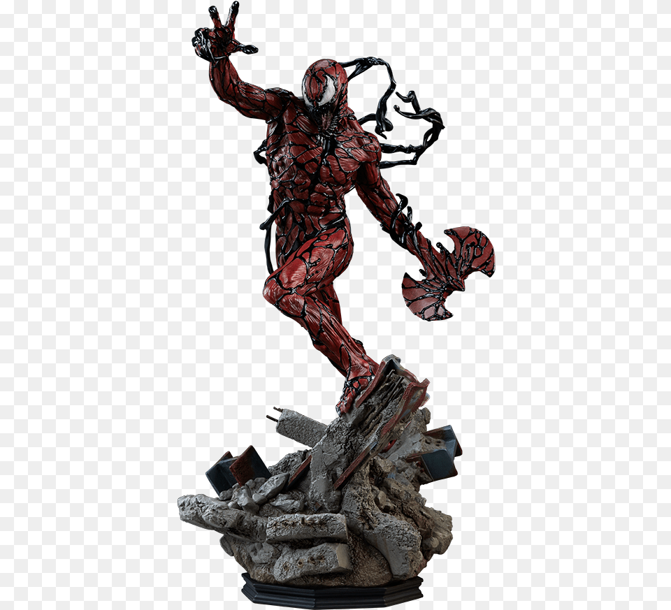 Carnage Premium Format Figure Marvel Carnage Statue, Wood, Adult, Male, Man Png Image