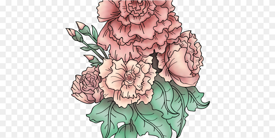 Carnation Abd Peony Tattoo, Flower, Plant, Baby, Person Free Png Download