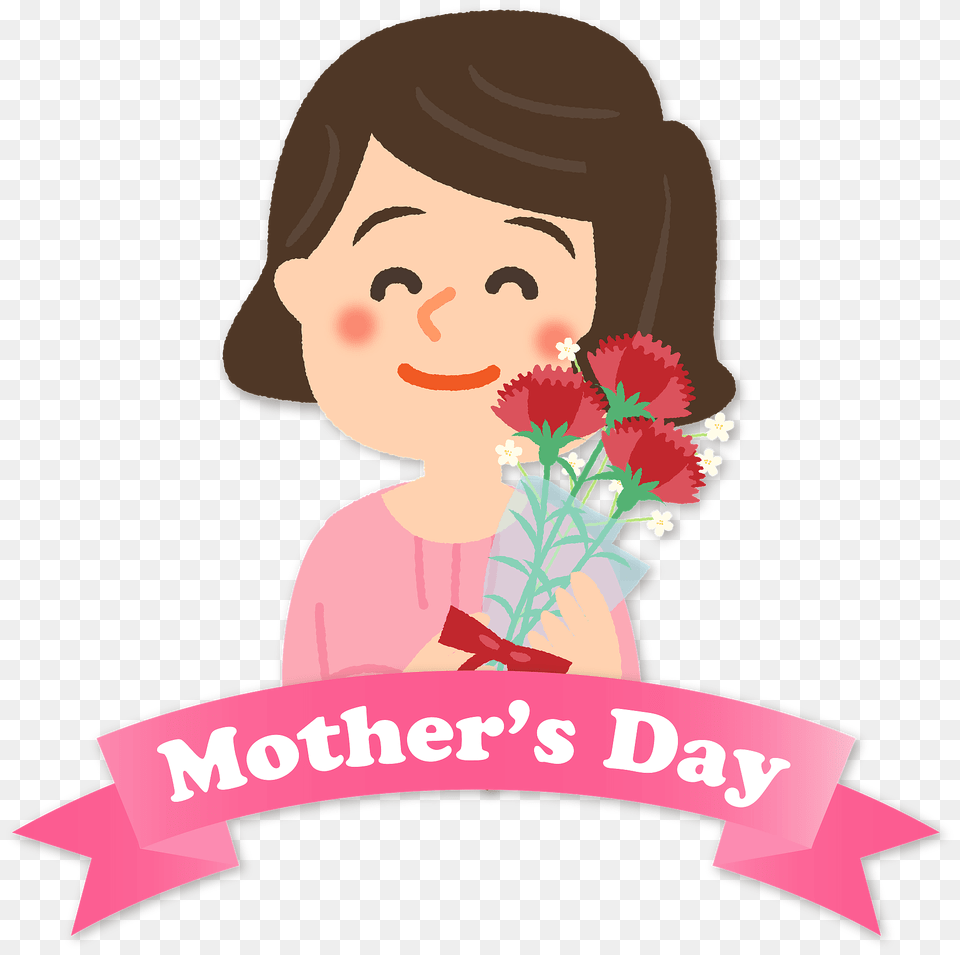 Carnation Bouquet For Mother39s Day Clipart, Head, Portrait, Face, Photography Free Transparent Png