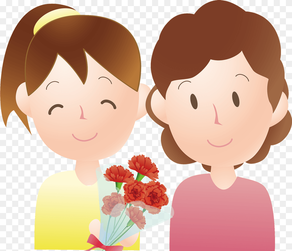 Carnation Bouquet For Mother39s Day Clipart, Baby, Person, Flower, Plant Free Transparent Png