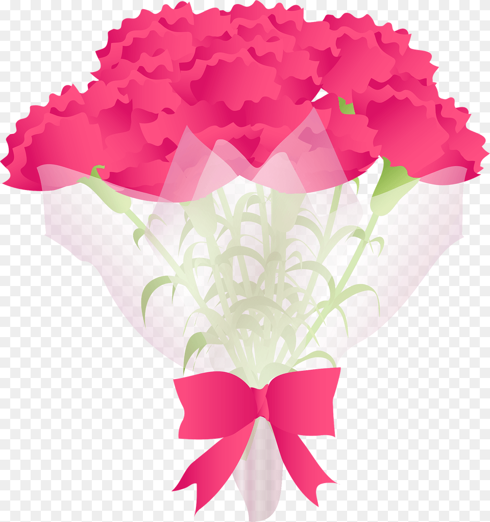 Carnation Bouquet For Mother39s Day Clipart, Flower, Flower Arrangement, Flower Bouquet, Plant Free Png Download