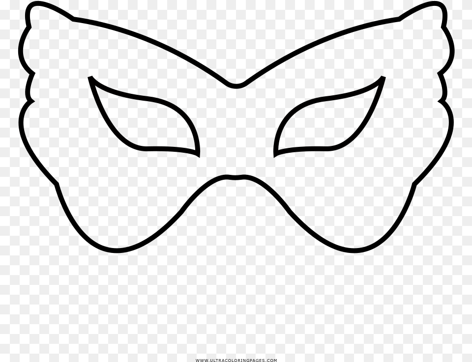 Carnaval Mask Coloring Png Image