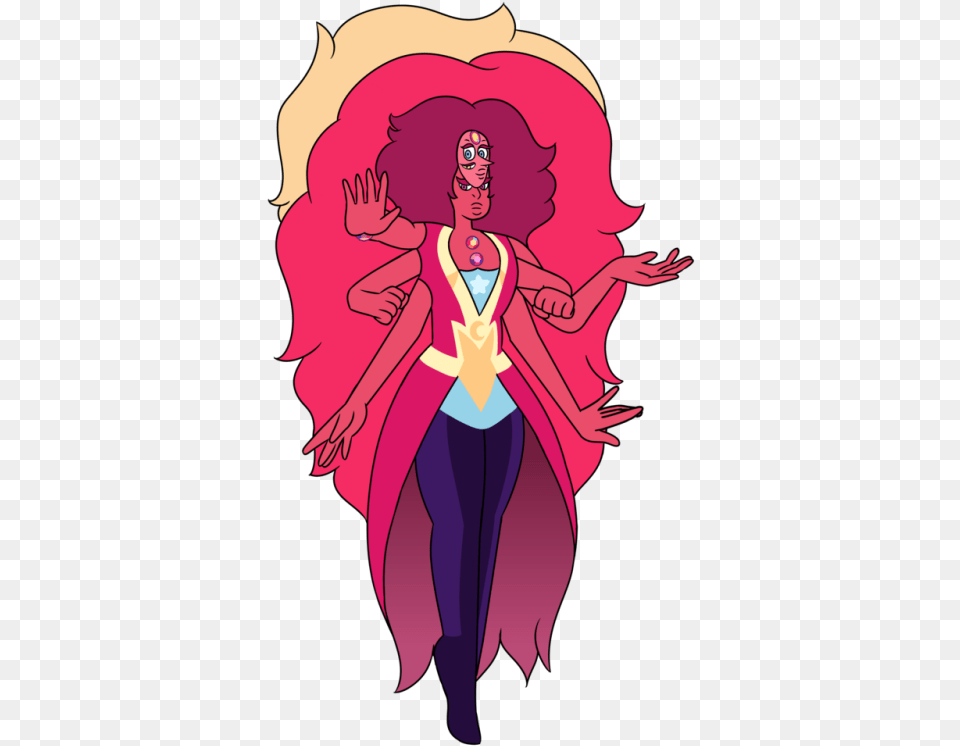 Carnelian And Pearl Fusion, Adult, Book, Comics, Female Free Png