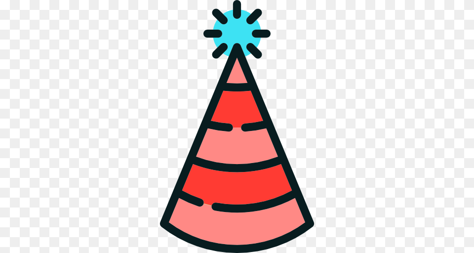 Carnival Birthday Costume Party Hat Icon, Clothing, Head, Person, Food Free Transparent Png