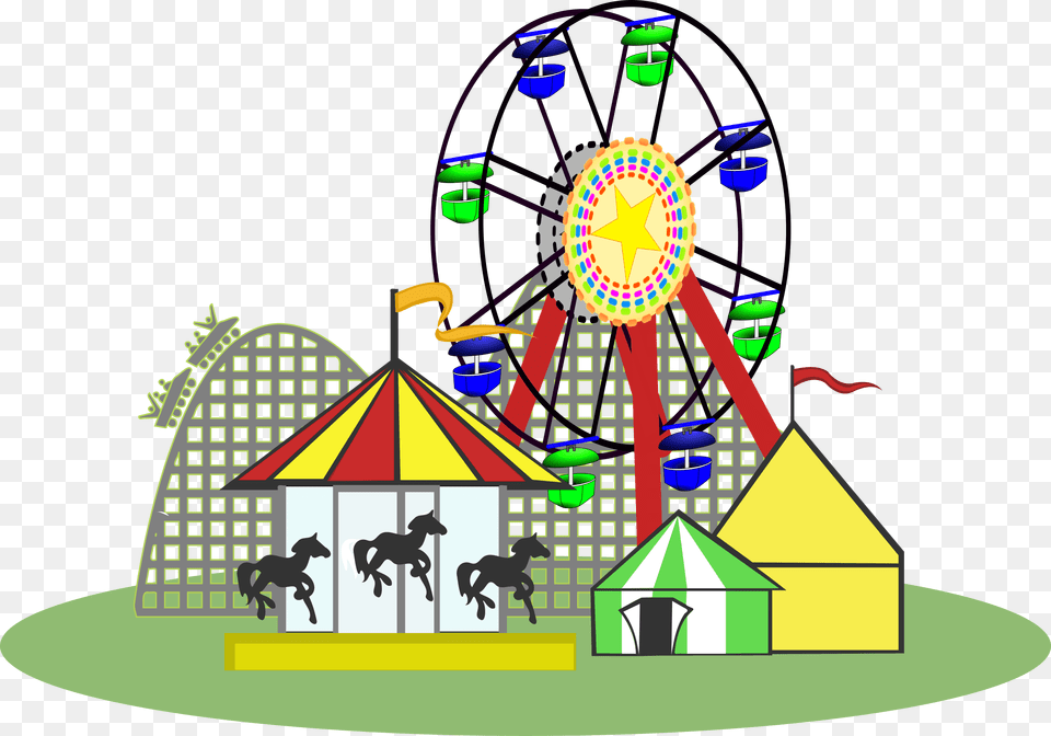 Carnival Cliparts, Amusement Park, Animal, Horse, Mammal Free Transparent Png