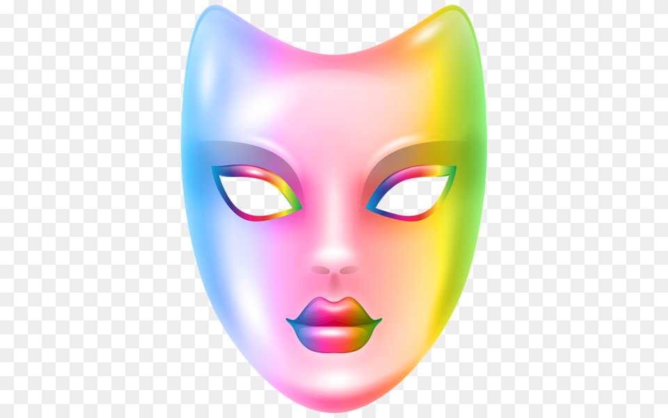 Carnival Face Mask Rainbow Clip Art Gallery, Disk Free Png Download