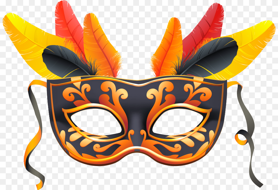 Carnival Janeiro Dance De Mask Rio In Clipart Mscaras Carnaval, Animal, Fish, Sea Life, Shark Png Image