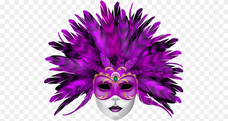 Carnival Mask, Purple, Crowd, Person, Mardi Gras Free Png Download