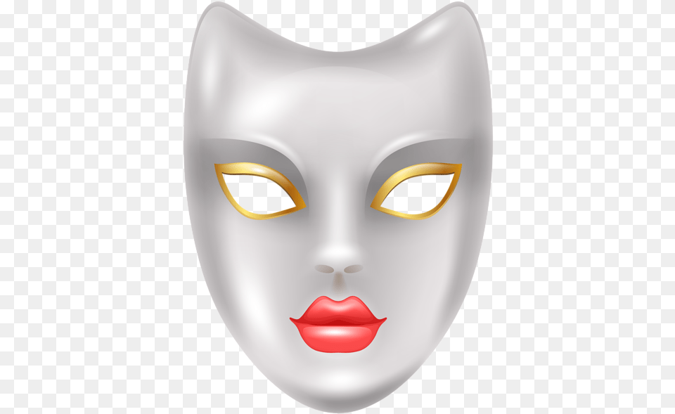 Carnival Mask White Mask Transparent Background, Disk Free Png
