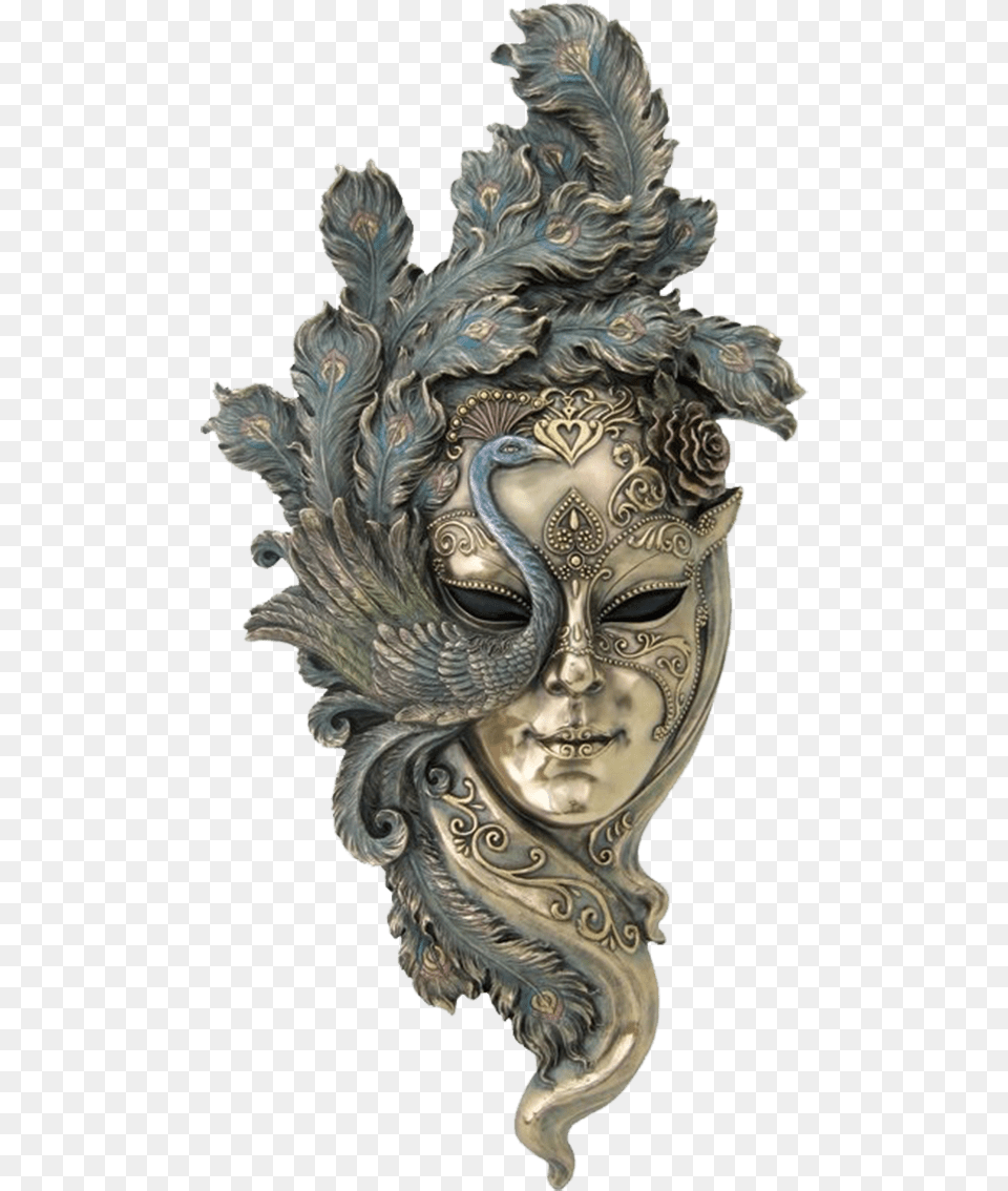 Carnival Of Venice Venetian Masks Masquerade Ball Carnival Mask, Bronze, Adult, Wedding, Person Free Png