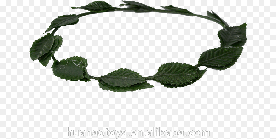 Carnival Party Accessory Gold And Green Leaf Roman Bracelet, Accessories, Plant, Jewelry Png Image