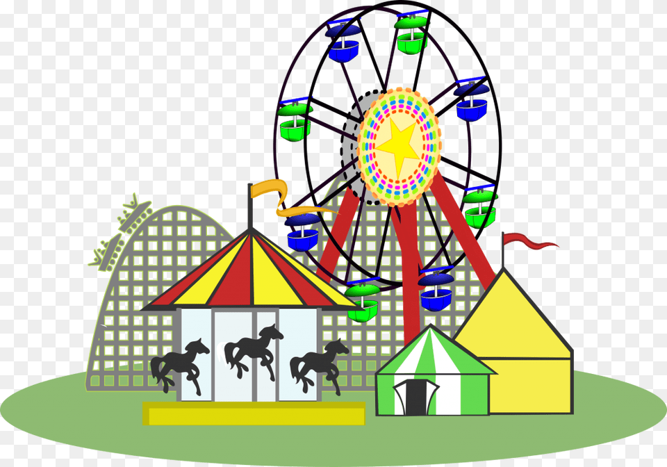 Carnival Pic, Amusement Park, Animal, Horse, Mammal Free Png Download