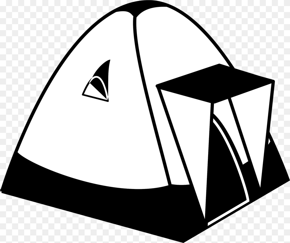 Carnival Tent Clip Art Black And White Tent Clipart Black And White, Camping, Outdoors, Leisure Activities, Mountain Tent Png Image