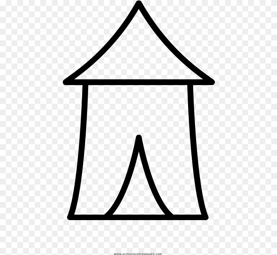 Carnival Tent Coloring, Gray Free Transparent Png