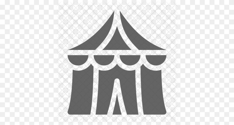 Carnival Tent Icon Emblem, Circus, Leisure Activities, Outdoors, Gate Free Png Download