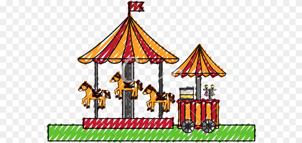 Carnival Transparent Carousel Child Carousel, Play, Amusement Park, Animal, Horse Png