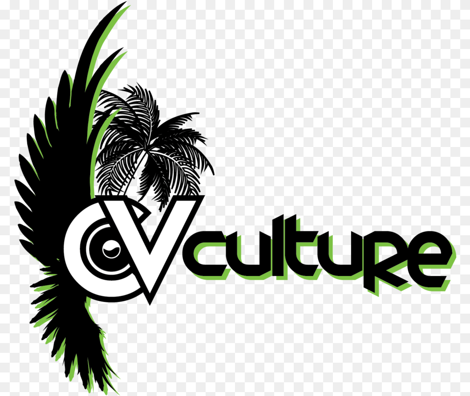 Carnival Virgin Logos Cv Culture Green Shadow Culture, Art, Graphics, Logo, Floral Design Png Image