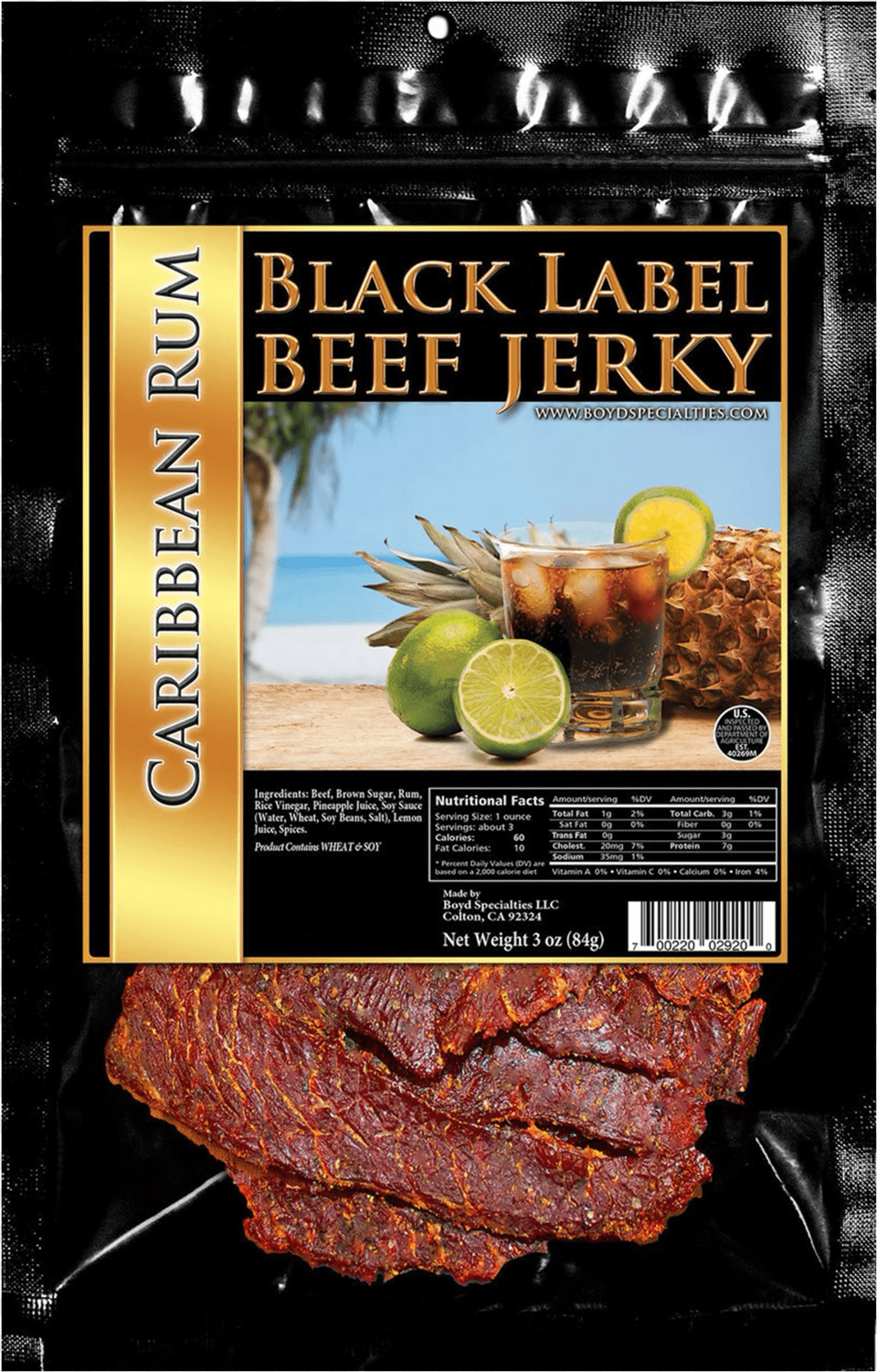 Carnivore Candy Black Label Beef Jerky Black Label Jerky, Produce, Plant, Food, Fruit Png Image