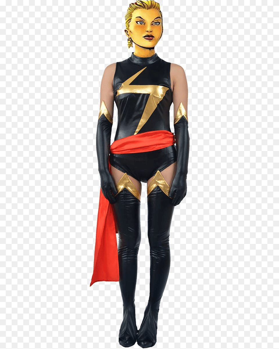 Carol Danvers High Quality Image Carol Danvers Ms Marvel Costume, Cape, Clothing, Person, Adult Png
