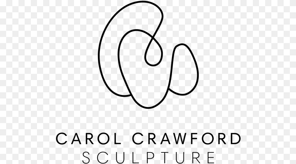 Carolcrawfordsculpture Logo Stacked Black Black, Gray Png Image
