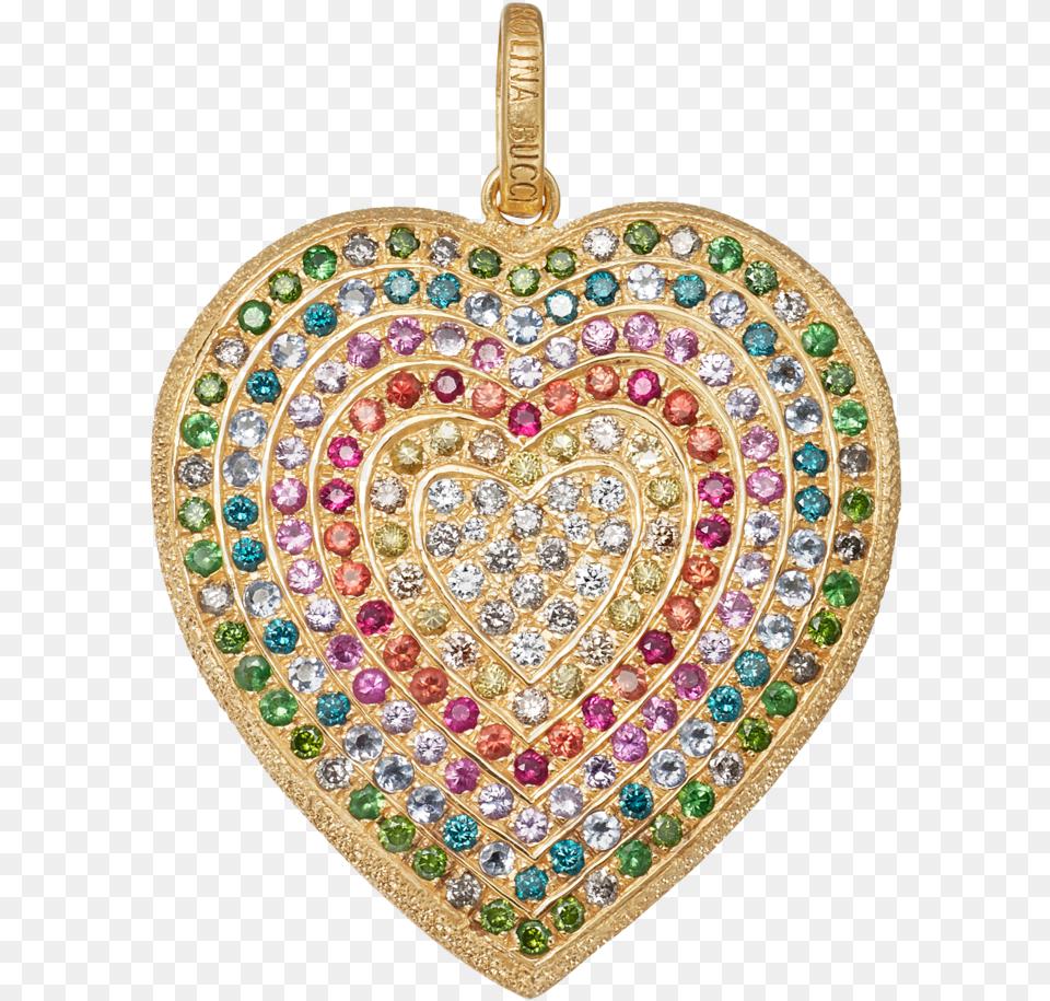 Carolina Bucci Heart Rainbow, Accessories, Jewelry, Diamond, Gemstone Free Transparent Png