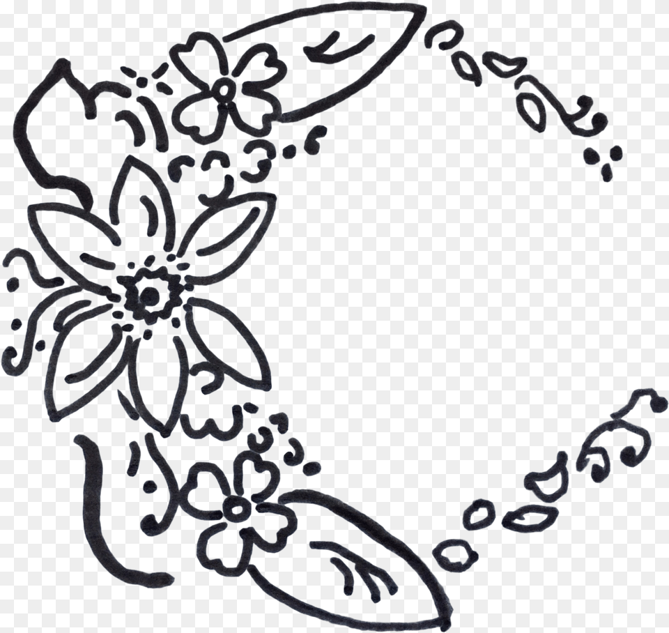 Carolina Flowers Logo Line Art, Nature, Outdoors, Blackboard, Snow Free Transparent Png