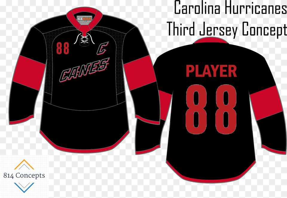 Carolina Hurricanes Jersey Concept, Shirt, Clothing, Coat, Jacket Png Image