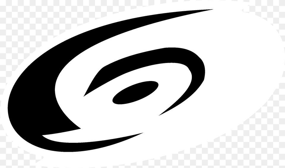 Carolina Hurricanes Logo Black And White, Spiral, Animal, Fish, Sea Life Free Png