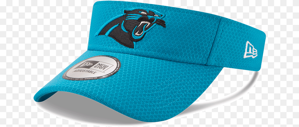 Carolina Panthers 3917 Training Camp New Era Visor Dolphins Visor, Baseball Cap, Cap, Clothing, Hat Free Png