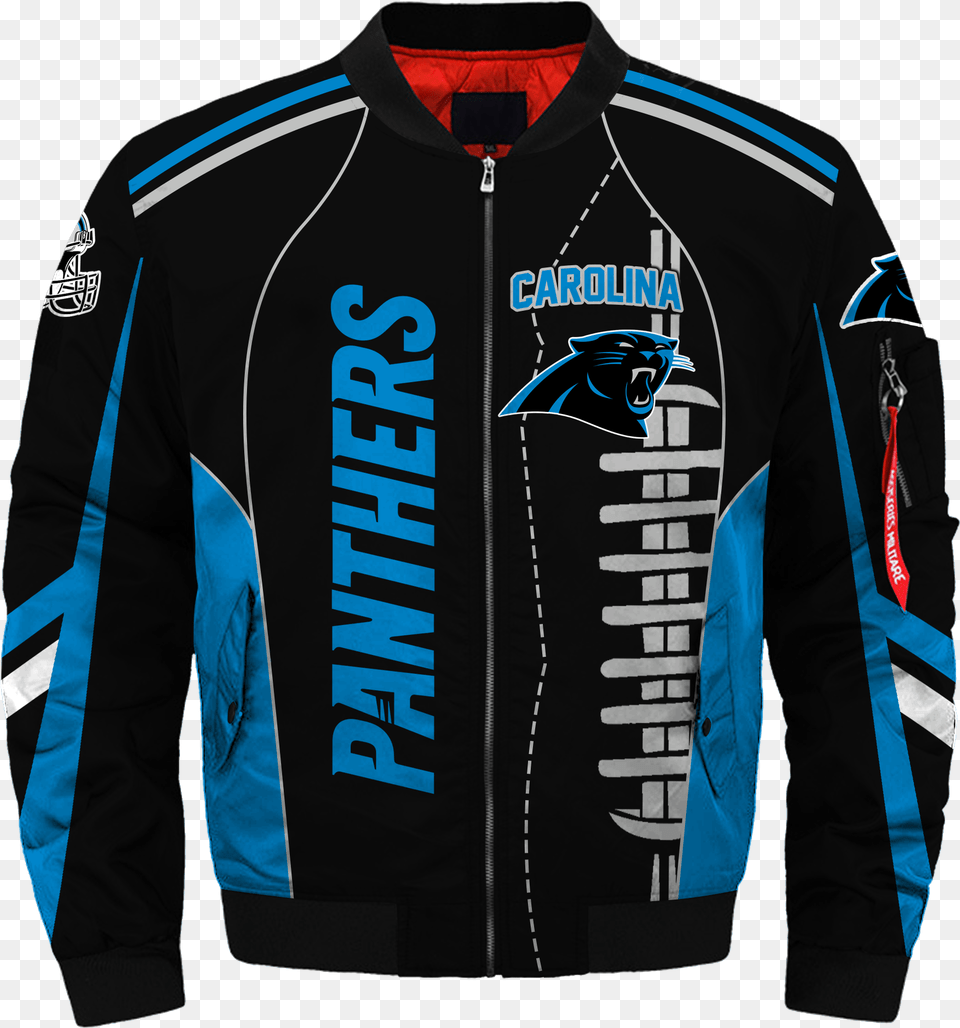 Carolina Panthers, Clothing, Coat, Jacket, Long Sleeve Png Image