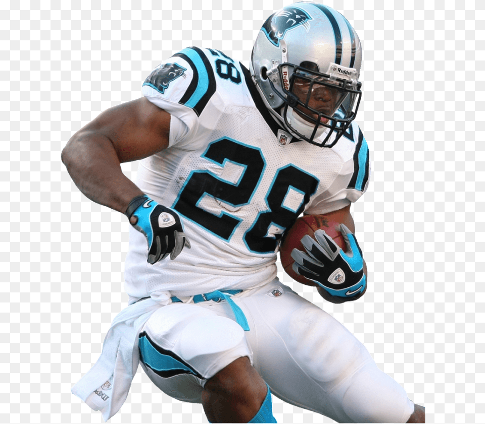 Carolina Panthers Player Stewart Clip Art Football Player Transparent Background, Sport, Playing American Football, Person, Helmet Png Image