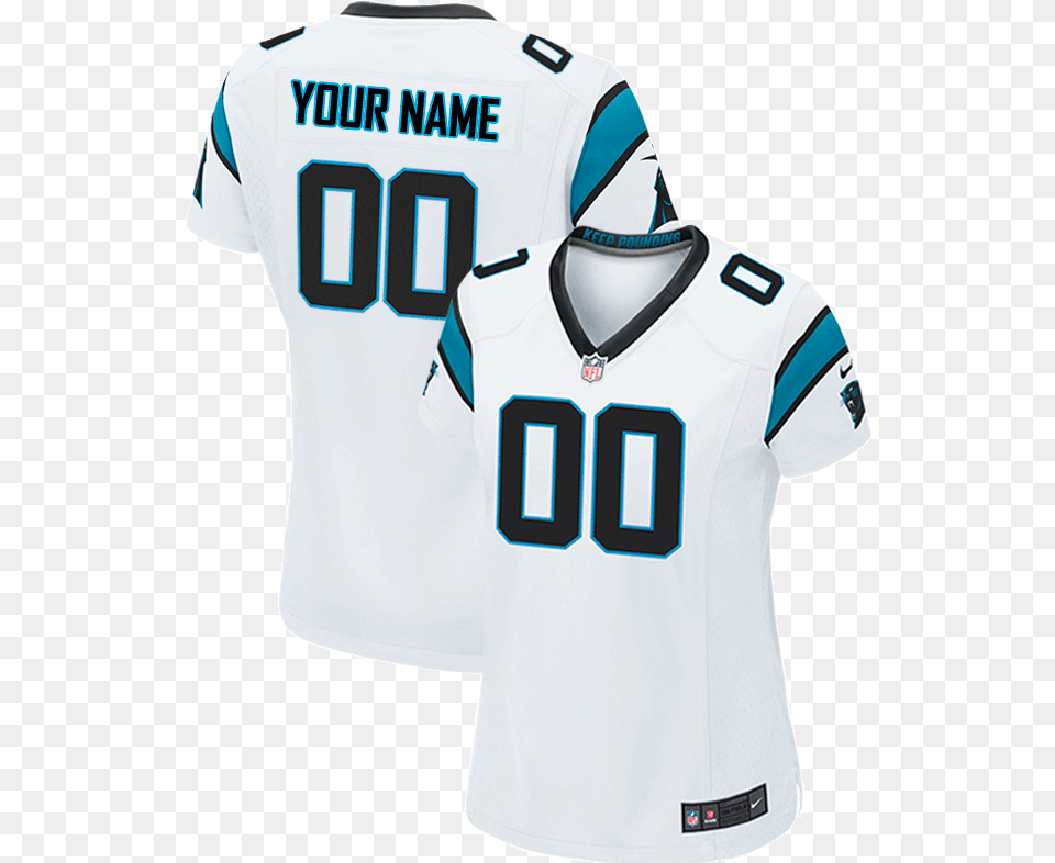 Carolina Panthers Women39s Customized Nike White Game 3 Limited Derek Anderson Carolina Panthers Womens, Clothing, Shirt, Jersey, T-shirt Free Png Download