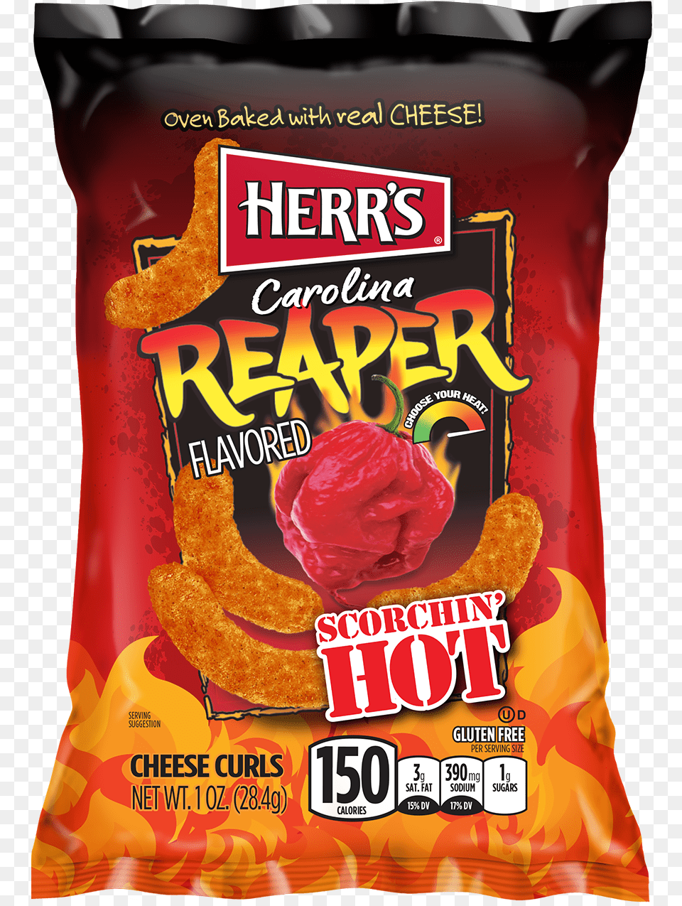 Carolina Reaper Cheese Curls, Flower, Plant, Rose, Food Free Png Download