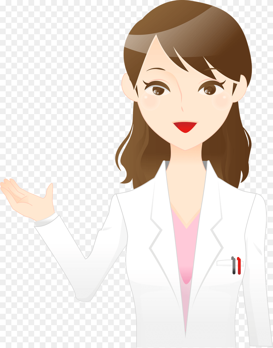 Carolyn Medical Doctor Woman Acting As A Guide Clipart, Clothing, Coat, Lab Coat, Adult Free Transparent Png