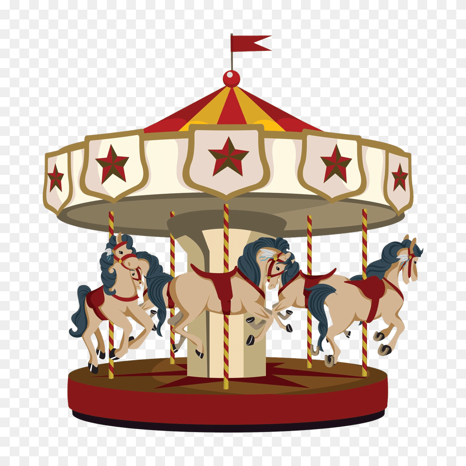 Carousel, Amusement Park, Play, Animal, Horse Png