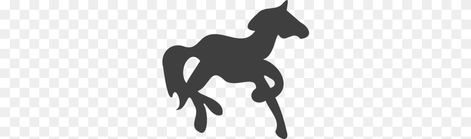 Carousel Clipart Pony, Silhouette, Animal, Colt Horse, Horse Png Image