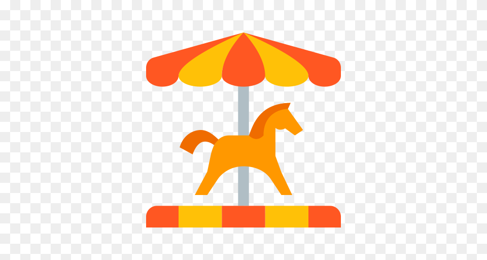 Carousel Holidays Icon With And Vector Format For, Amusement Park, Play, Canopy, Animal Free Transparent Png